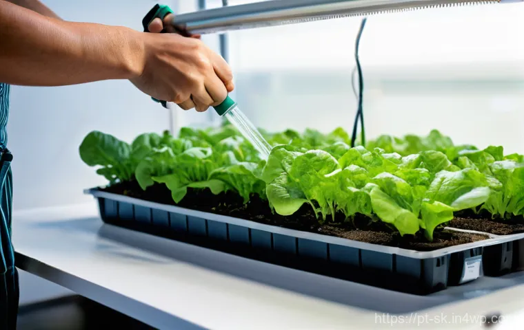 간단한 수경재배 시작하기 - **Prompt 1: The Joy of Home Hydroponic Harvest**
    A smiling woman in her late 20s, with a gentle,...