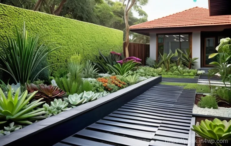 정원에서의 디자인 요소 고려하기 - Sustainable Brazilian Garden Oasis with Native Flora and Water Conservation**
"A vibrant, lush home...