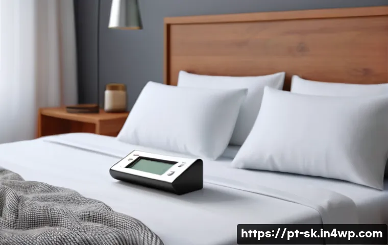 상대 습도 조절이 중요한 이유 - A cozy modern bedroom interior showing an ideal humidity environment between 40% and 60%, featuring ...